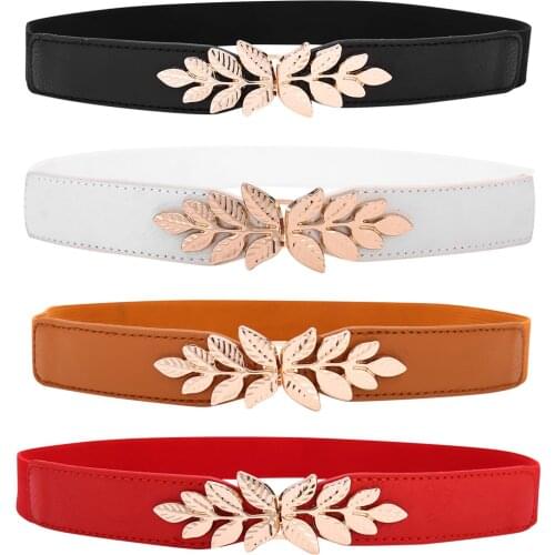 Womens Belt Narrow Stretch Dress Belt Belts Luxury Brand High Waist Belt For Woman Winter Elastic All-match Coat Waistband