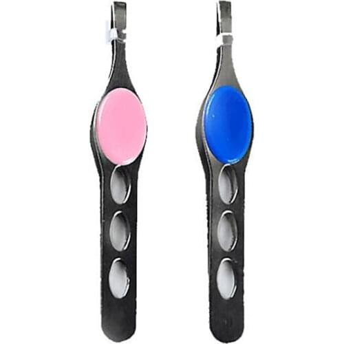 1Pc Women Trimming Eyebrow Clip Makeup Tools Stainless Steel Anti-slip Handle Eyebrow Tweezers Flat Tip Brow Clips Beauty Tools