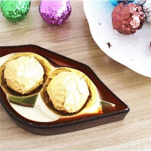 100Pcs Hot Sale Sweets Candy Package Foil Paper Chocolate Lolly Foil Wrappers Square Wholesale