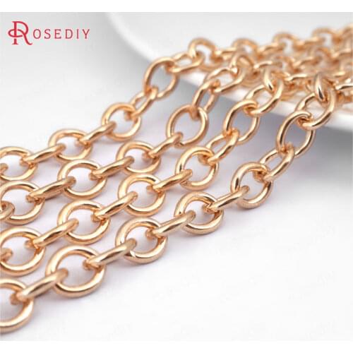 14584)Width 2.3MM 2.5MM 3MM 3.8MM 4MM 4.5MM 7.5MM 9MM Iron Round Oval Shape Link Chains Necklace Chains Diy Jewelry Findings