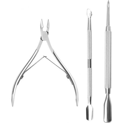 3Pcs Nail Care Art Tool Nipper Cuticle Handnail Dead Skin Stainless Cutter Manicure Tool Dead Skin Cutter Clipper