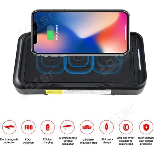 QI Car Wireless Charger For Porsche Macan 2015 Intelligent Infrared Fast Charging For iPhone Samsung Huawei