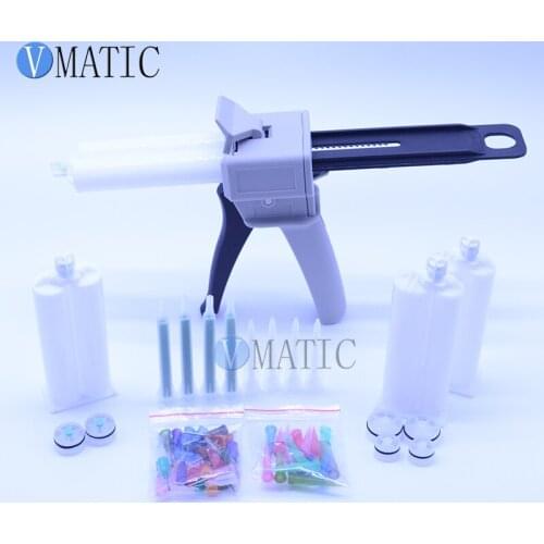 Free Shipping 2:1 & 1:1 50 ml 50 cc Manual Adhesive Plastic Dispensing Caulking Gun
