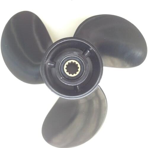 Free shipping 8.5x9 For 8-9.9HP for NISSAN propellers 12 tooth Aluminium Propeller boat accessories nissan marines propellers