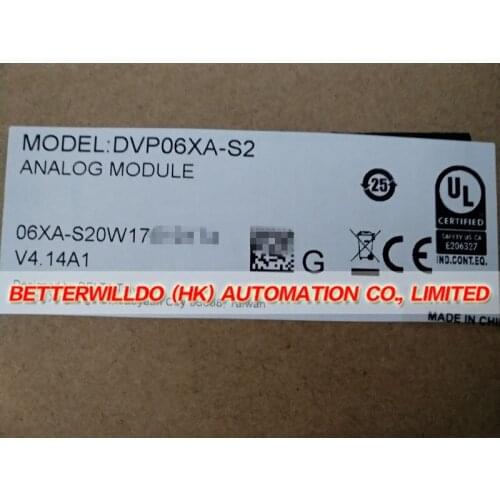 DVP06XA-S2 NEW IN BOX PLC Analog I/O Module 1 Year Warranty