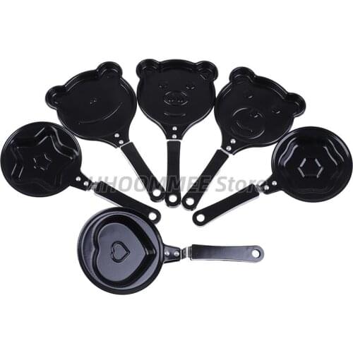 1pc Cute Shaped Egg Mould Pans Nonstick Stainless Mini Breakfast Egg Frying Pans Cooking Tools Steel Kitchen Accessoories