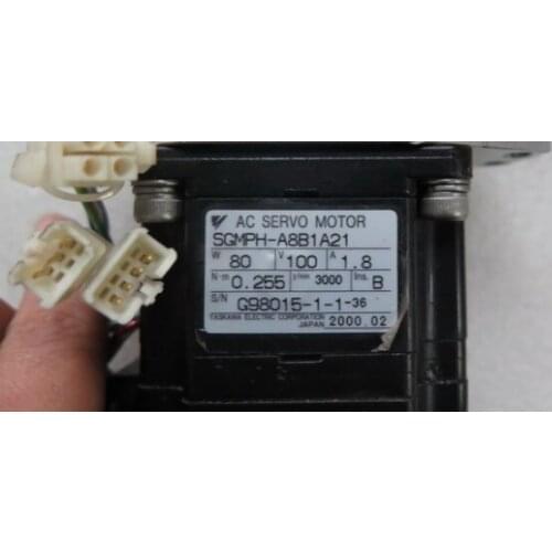 USED 100% TESTED AC SERVO MOTOR SGMPH-A8B1A21 *100% REAL STOCK,Please contact us for real photo