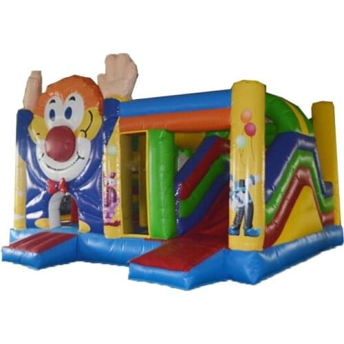 Commercial PVC inflatable bounce house inflatable children playground bouncer slide combo with air blower