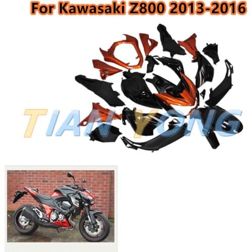 Motorcycle Body Cover Shell set Guard Plate ABS paint fairing kit For Kawasaki Z800 2013-2016 Z 800 Z-800 2014 15 customizable