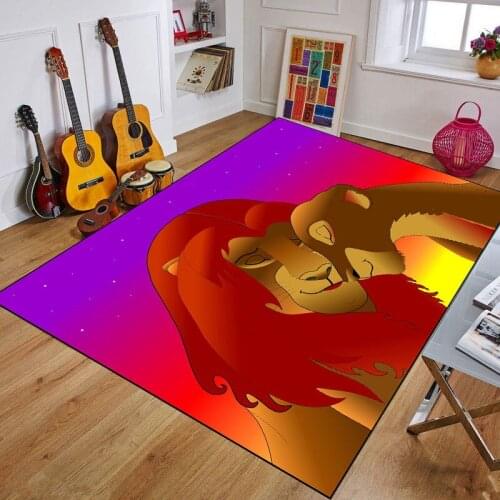80x160CM kids play mat lion Pattern Waterproof Soft Floor Carpet Rug Developing Mat for Children Game Pad kids boys rugs