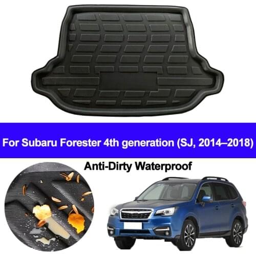 Car Rear Boot Cargo Liner Trunk Floor Carpets Tray Mats Pad Mat Carpet For Subaru Forester 4th generation SJ Series 2014 - 2018