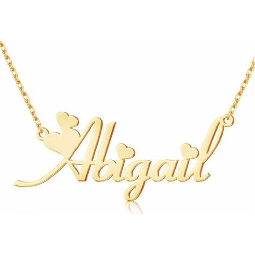 HIYONG Fashion Custom Necklace Gold Silver Color Name Necklace Nameplate Pendant Necklaces Women Stainless Steel Custom Jewelry