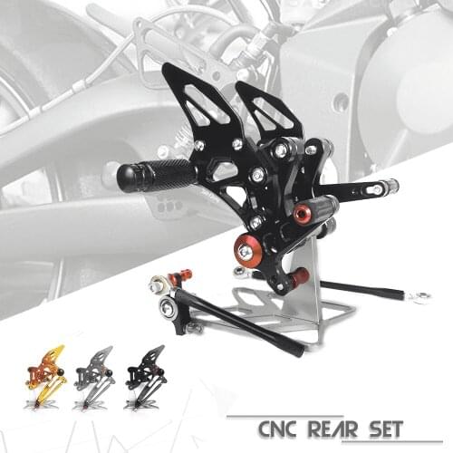 Motorcycle Accessories CNC Aluminum Footrest Rear Sets Adjustable Rearset Foot Pegs for DUCATI 1098 848 1098S 848 EVO 1198