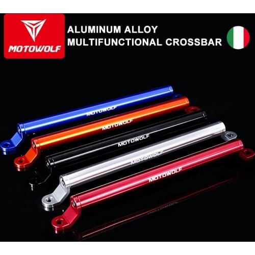 Motowolf Motorcycle Handlebar Mounting Crossbar for Kawasaki Honda Yamaha Ktm Bmw Suzuki Adjustable Multi-function Extension Rod
