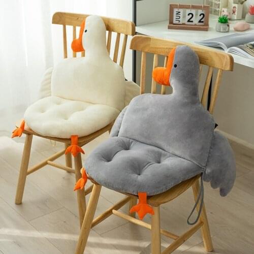 Soft Seat Cushion Goose Shape Chair Lumbar Cushion cojines decorativos para sofá Thick Goose Back Pillow Floor Mat Kids Gift