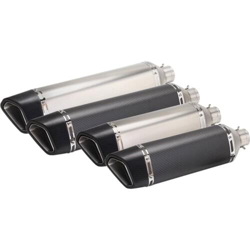 Inlet 51mm Motorcycle Exhaust Pipe Muffler End Pipe DB Killer Carbon Fiber Universal for Tmax Xmax Nmax MSX R25 R3 Etc