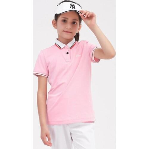 New Summer Golf Clothing Girls Short Sleeve T-shirt Pants Optional 130-160CM Casual Clothes Breathable Quick-dry Kids Sportswear