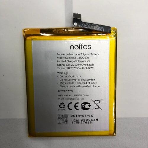 2500mAh NBL-38A2500 Replacement Battery for TP-link Neffos X1 Lite TP904A TP904C Rechargeable Li-polymer Bateries Bateria+TOOL