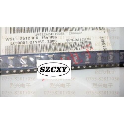 New and original 20PCS WSL2512R5000FAT 2512 DALE R5F 0.5R 1% resistance