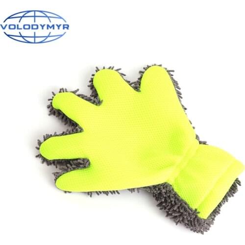 Wash Mitt Palm Shape Strong Detergency Detailer Microfiber Glove for Car Auto Clean Cleaning Detailing Washing Car Cleaning