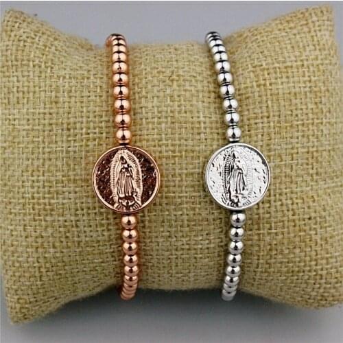 Adjustable 10pcs/lot Plating religion round charm beads cz bracelet,copper beads bracelet,handmade diy fashion jewelry