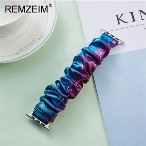 Scrunchie Elastic Watch Straps Watchband for Apple Watch Band Series 6 5 4 3 38mm 40mm 42mm 44mm For iwatch Strap Bracelet 6 5 4