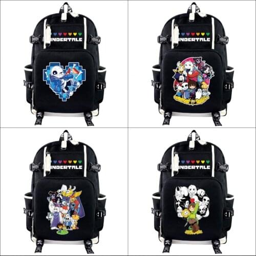 Undertale Sans Backpack Laptop Shoulders Bags for Boys and Girls Schoolbags for Teenagers Bookbags Satchel Travel Rucksack