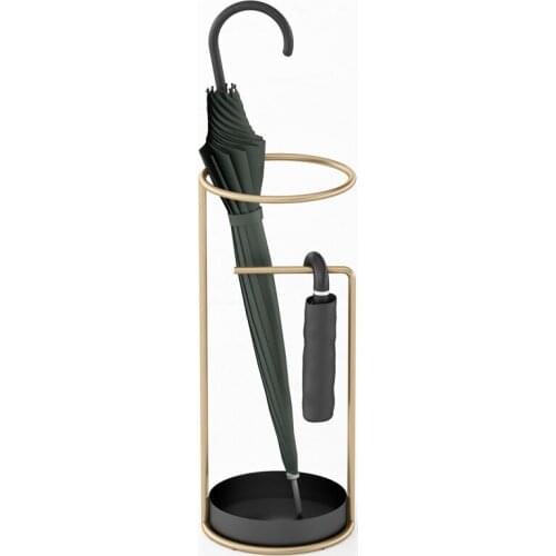 Nordic golden umbrella rack simple and creative umbrella bucket