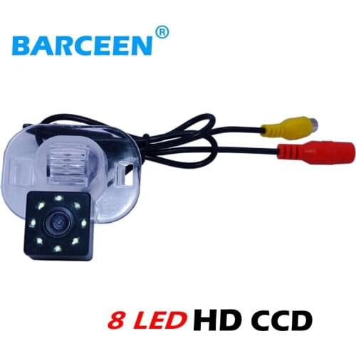 Glass lens materi +8 bright led lights +rainproof car rear reversing camera use for KIA FORTE for Hyundai Verna Sloaris Sedan