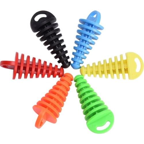 New 1pc Motorcycle Exhaust Pipe Motocross Tailpipe PVC Air-bleeder Plug Exhaust Silencer Muffler Wash Plug Pipe Protector