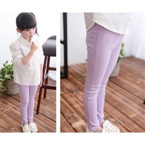 High Quality Spring Summer Fashion Children Pants Pencil Girls Pants Summer Leggings Elastic Girl Pants Children Kids Clothes