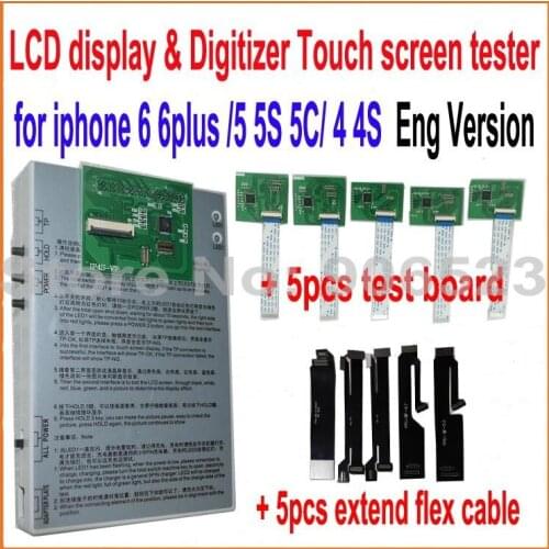 Latest LCD display & Digitizer Touch screen panel Tester test board for iphone6 plus 6 4 4S 5 5S 5C Vibrator speaker motor