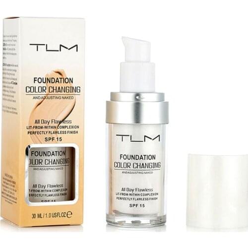 1Bottle 30ML Magic Color Changing Foundation Portable TLM Makeup Change Skin Tone Concealer Beauty Supplies