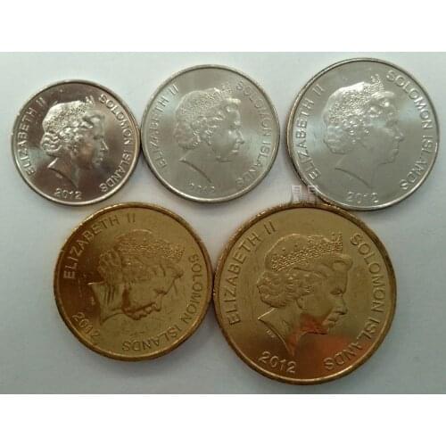 Solomon 1 Set 5 Pieces Coins Old Original Coin Collectible Edition Real Rare Commemorative Random Year