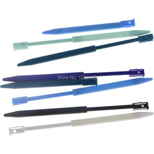 200pcs High quality plastic Extendable Touch Pen plastic Retractable Stylus pen for 3DS