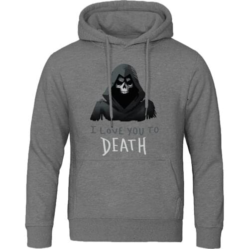 2020 solid color Hoodies Swearshirts I Love You To Death Horror Vintgae Printed Streetwear Mans Hip Hop spring Autumn Clothing