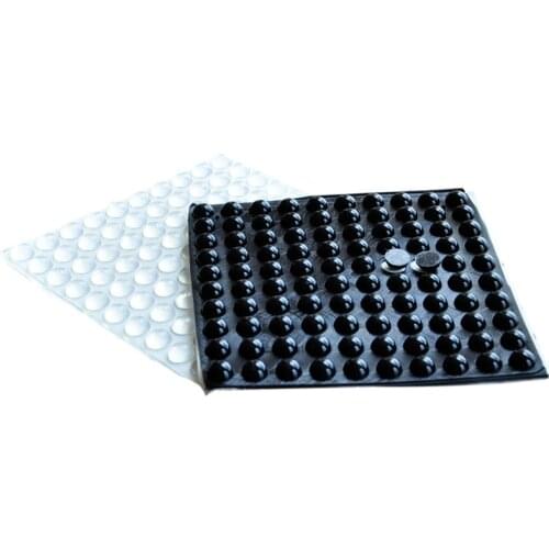 320 PCS 12mm x 6mm clear anti slip silicone rubber plastic bumper damper shock absorber 3M self-adhesive silicone feet pads