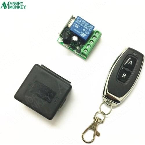 433Mhz Universal Wireless Remote Control Switch DC 12V 1CH relay Receiver Module and RF Transmitter 433 Mhz Remote Controls 1527