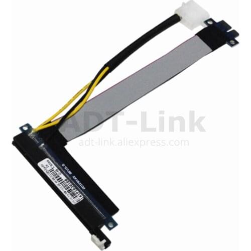 Bitcoin Miner 1X TO 16X Flexible Extension PCI Express 1 to 16 X Adapter PCI-E Riser Card Extender Cable with 4pin power