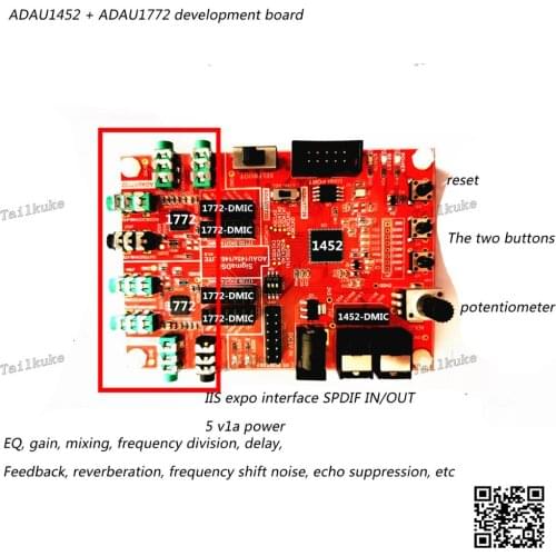 ADAU1452 Development Board/eight-in-four-out/2 ADAU1772 as a Codec/multi SigmaDSP Design