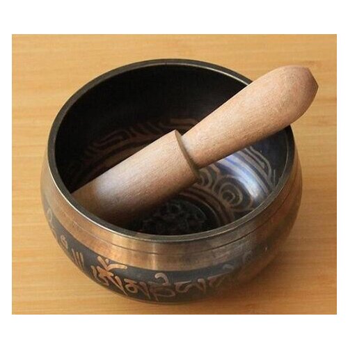 Buddhist Supplies Buddha Sound Bowl Yoga Tibetan Singing Bowl Himalayan Hand Hammered Chakra Meditation