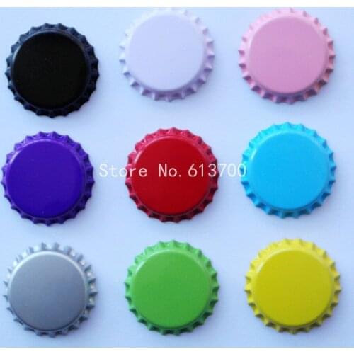 Free Shipping Both Side Colored Crown Bottle Caps For DIY Jewerly Accessories Without Hole Beer Caps 12 colors 2000pcs/Lot