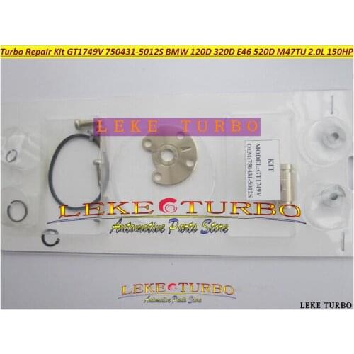 Free Ship Turbo Repair Kit rebuild GT1749V 750431 750431-5012S 750431-5009S Turbocharger For BMW 120D 320D E46 520D M47TU 2.0L