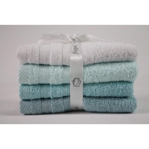 Pure Curling Dobby 100% Cotton 30x50 cm Hand Towel 4 Piece Kitchen Towel Sport Towel Car Towel Bathroom