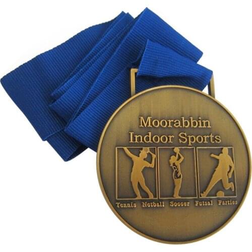Custom Cheap Metal Souvenir Stamping Brass Indoor Sport Award Medal k20083