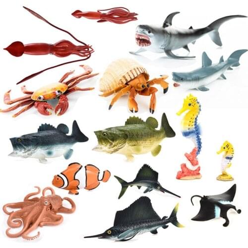 HobbyLane Sea Animal Toy Kids Simulation Sea Animal Modeling Collection Toy Home Decoration for Kids Children Gift