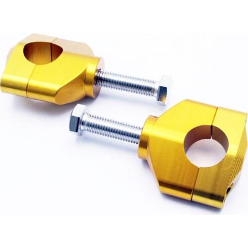 Gold Handlebar Risers 28MM Fat Handle Bar Mounts Clamp For Honda Kawasaki Dirt Bike Suzuki RMZ250 2004-2006