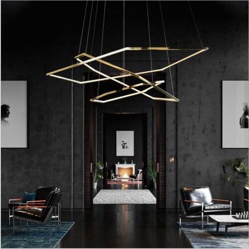 Nordic minimalist restaurant chandeliers modern villa creative designer club hotel living room sales office chandeliers