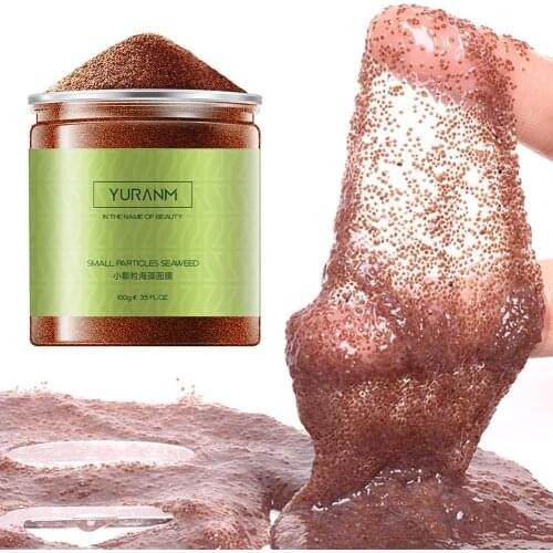 Natural Seaweed Mask for Face Moisturizing Hydrating Shrink Pores Whitening Mask Algae Seed Face Mask Anti Acne Face Skin Care