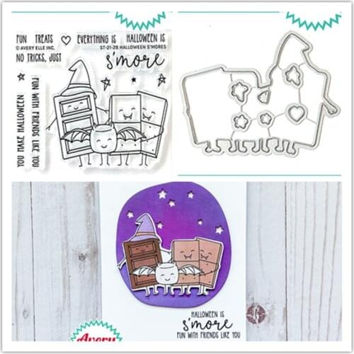 CUTE Metal Cutting Dies and Stamps Stencils For Decor Scrapbooking DIY Album Cards Decoration Die Cuts Mold Halloween